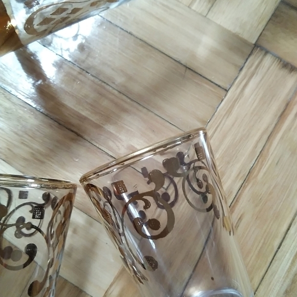 Glass decanter plated whit gold​​​​​​​​​​​​​ - Picture 4 of 7